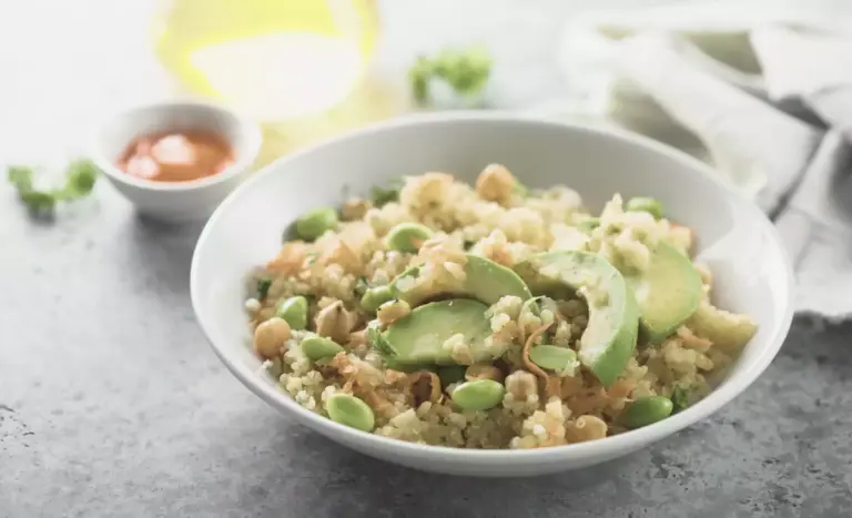 Qunioa Bowl Stress unter Kochen