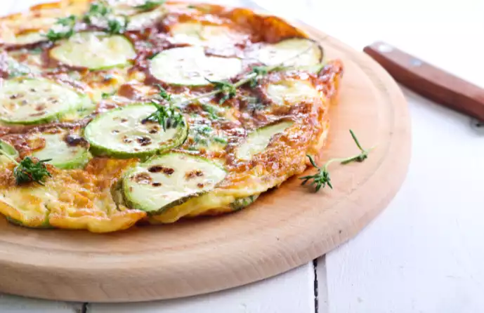 vegane Pizza mit Cschew-Creme