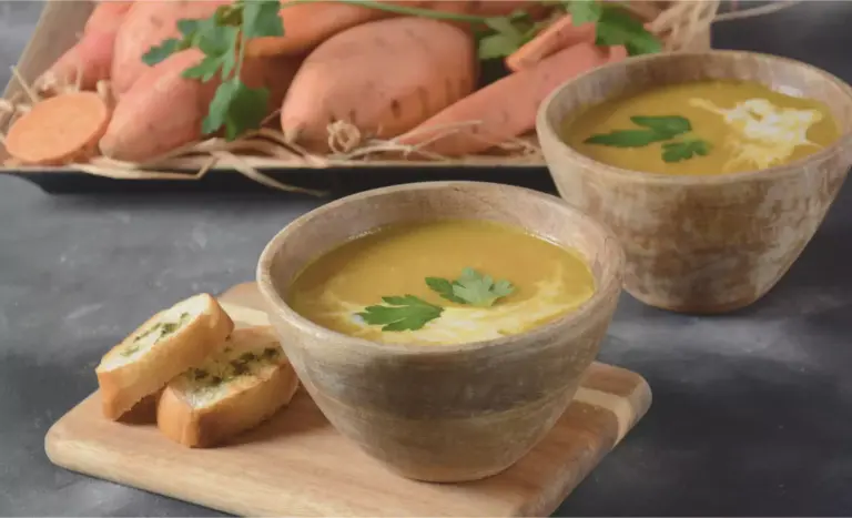 Süßkartoffel-Erdnuss-Suppe