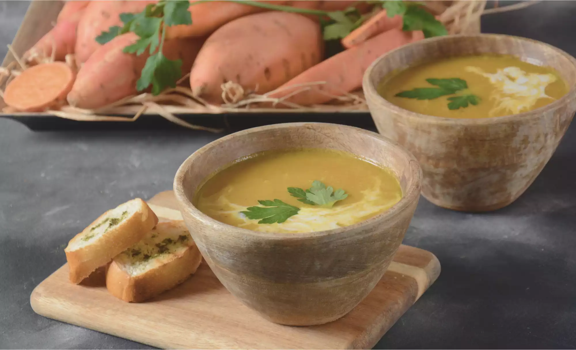 Süßkartoffel-Erdnuss-Suppe