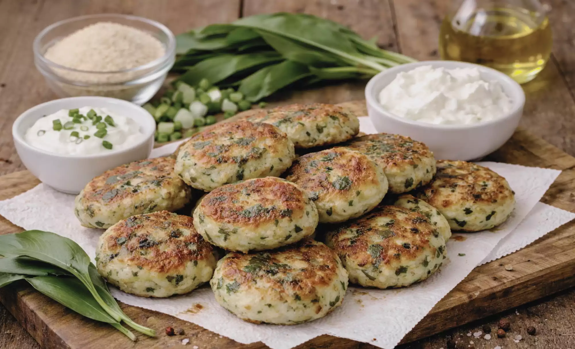 Quarkplätzchen mit Bärlauch