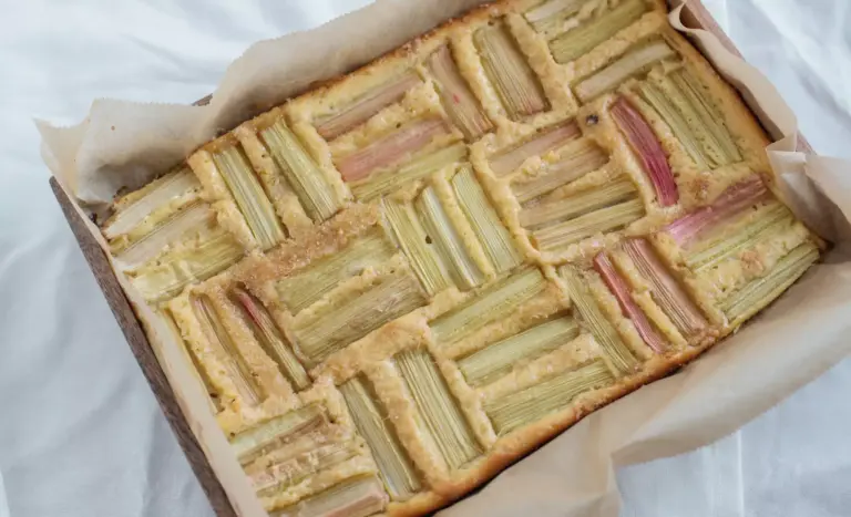 Veganer Rhabarberkuchen
