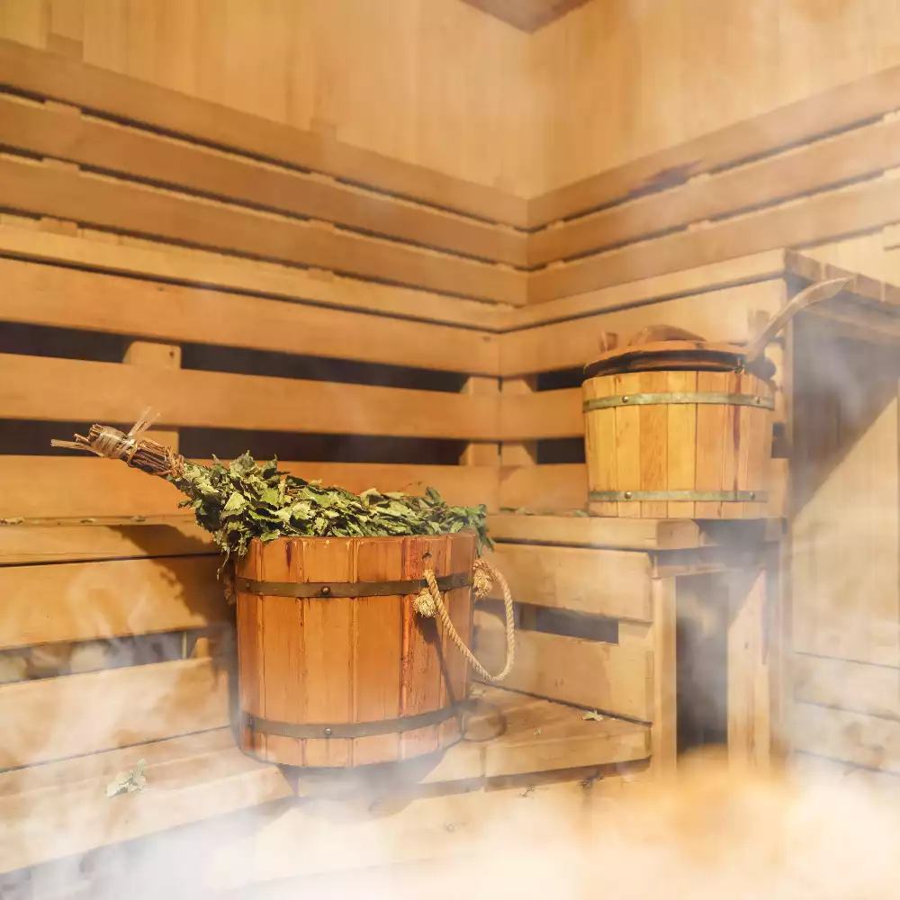 Sonnenwend-Zeremonien, Mittsommer Sauna Finnland