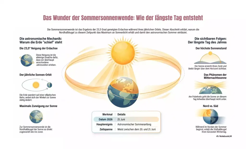 Sommersonnenwende erklärt in Infografik