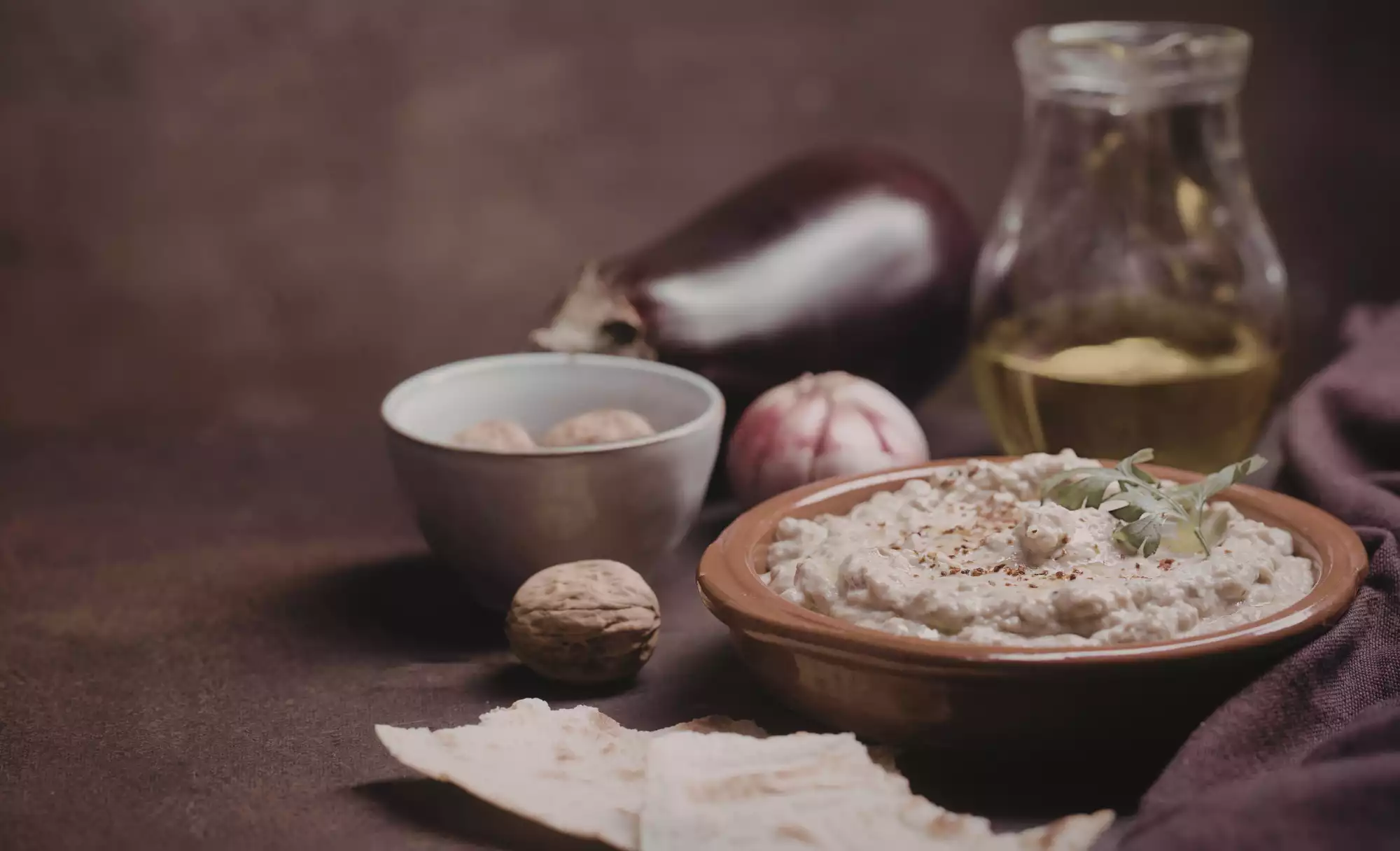 Auberginen-Knoblauch-Dip