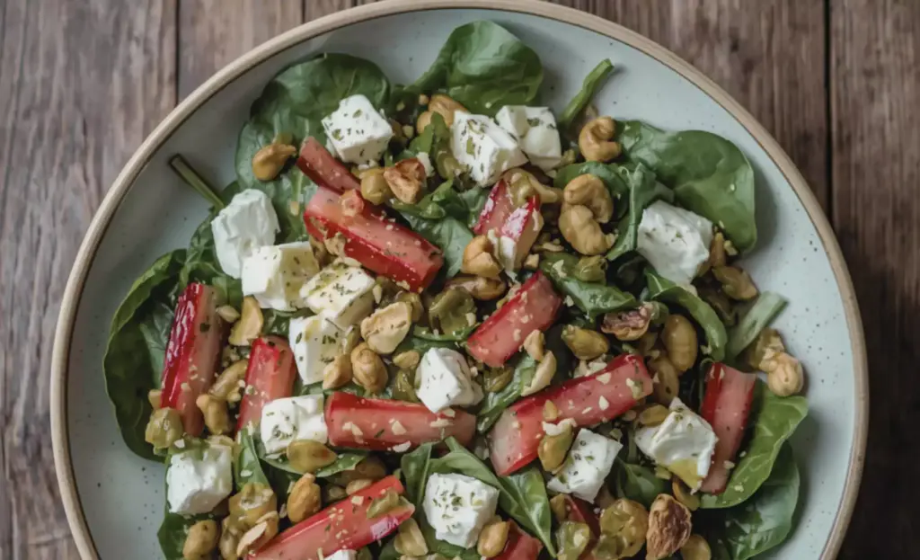 Rhabarber-Feta-Salat